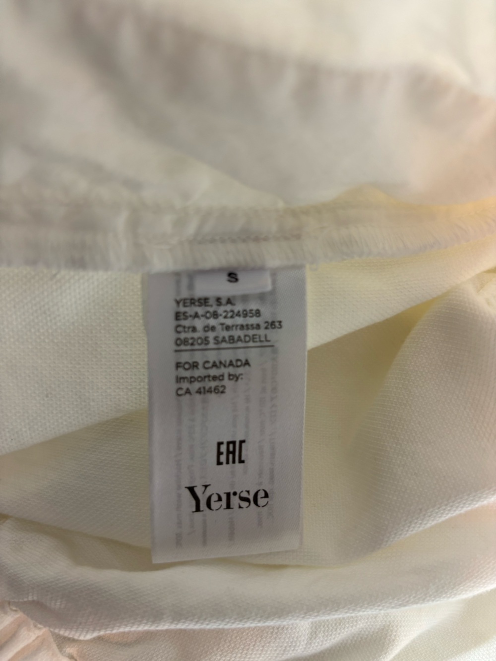 Yerse Anthropologie White Hooded Utility Lightweight Drawstring Jacket Small S - Picture 12 of 13